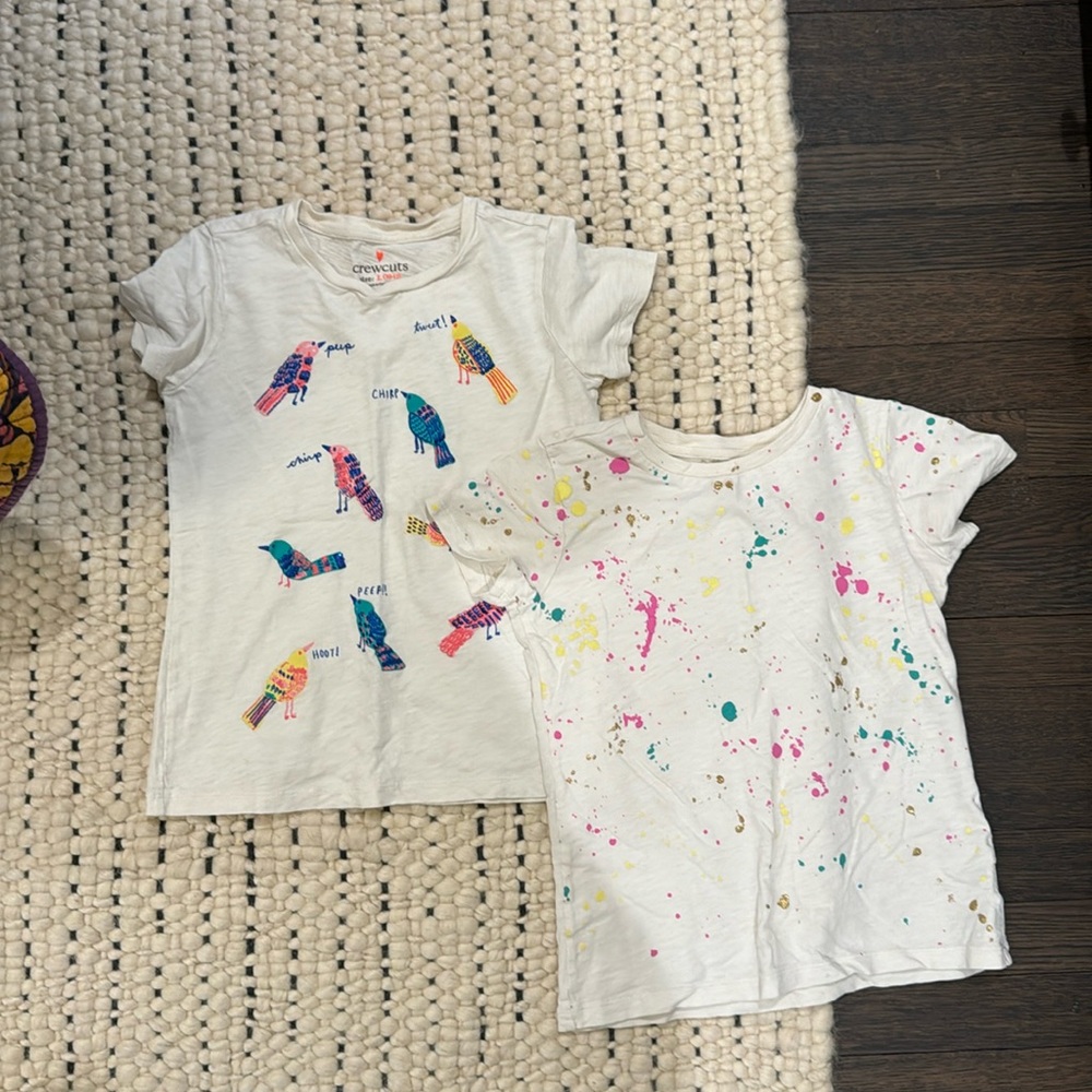 Crewcuts girls graphic t shirts - pair